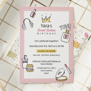 Sweet Sixteen Birthday Invitation