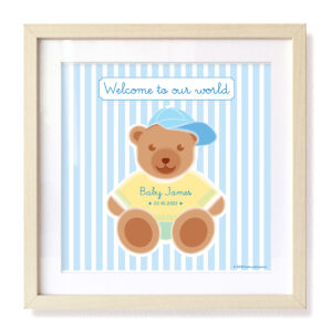 Bear Boy Customized framed art prints