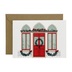 Green Window christmas greeting card