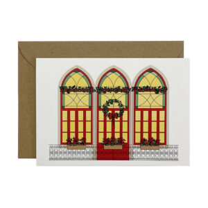 Yellow Window christmas greeting card