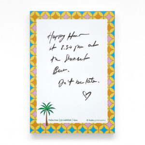 Arabesque Palm Tree Notepad