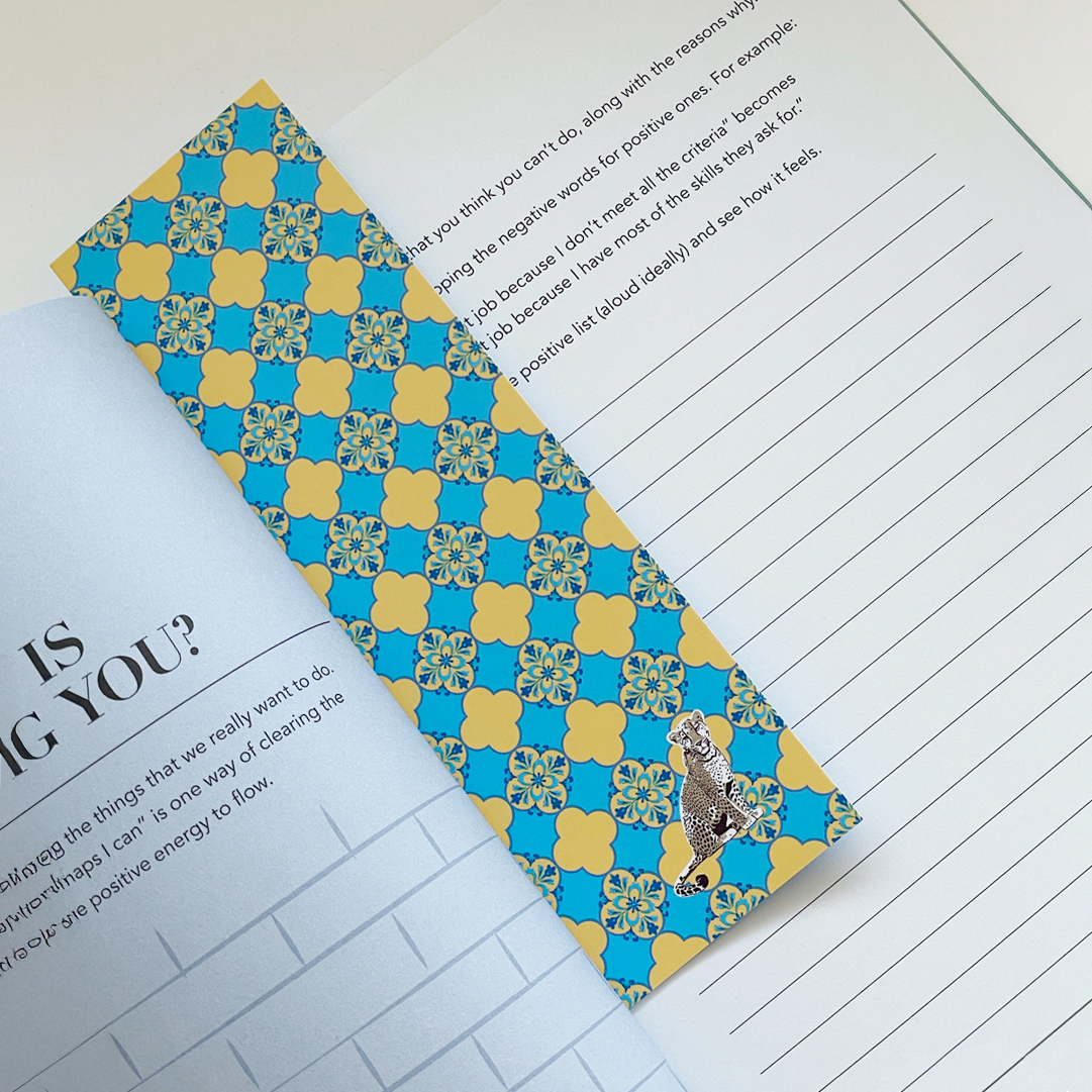 Arabesque Leopard Bookmark